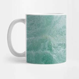 White surf in emerald waters to refresh and purify Mug